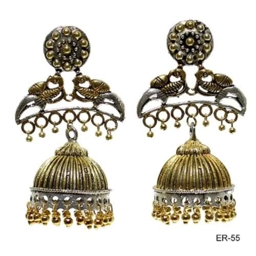 50 Gm Fancy Light Weights Zinc Alloy Oxidized Earrings For Women'S  Gender: Women