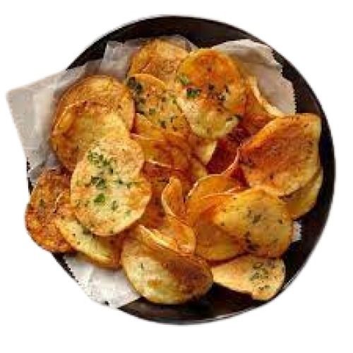 A Grade Crunchy Fried Spicy Garlic Chips For Munching
