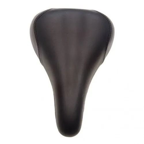 Durable And Long Lasting Plain Leather Bicycle Seat, Size 12 X 6 X 6 Centimeters