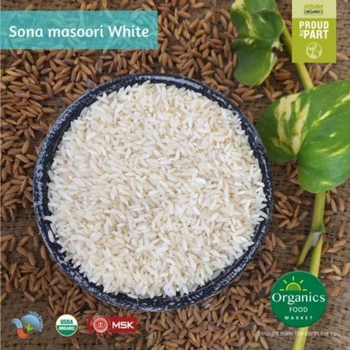 Medium Grains Organic Sona Masoori White Rice For Cooking Use
