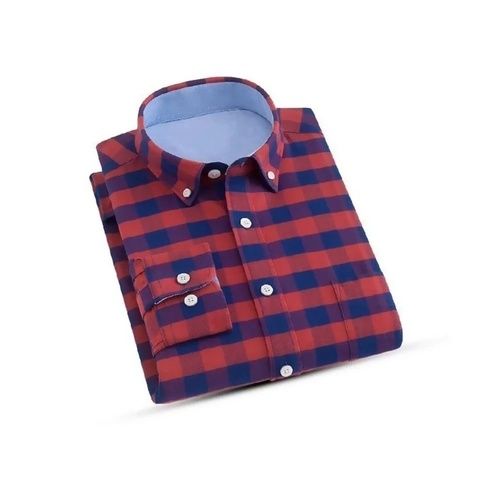 Men''s Full Sleeves Cotton Shirt - Long Style, Available in Various Colors | Breathable, Washable, Ideal for Summer and All Year Casual Wear