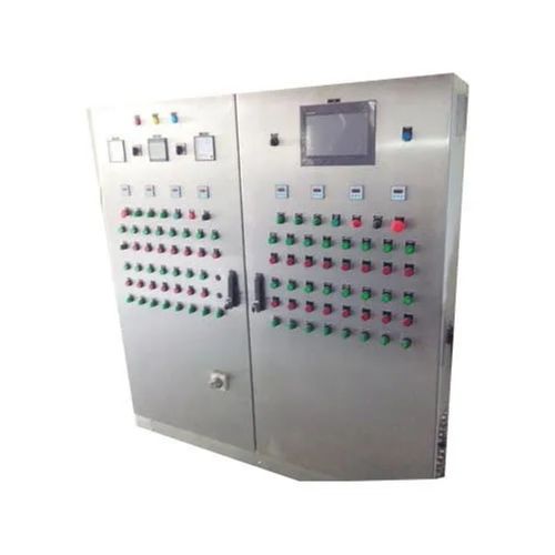 Moisture Resistance Rectangular Powder Coated Mild Steel Three Phase Plc Control Panel Dimension(L*W*H): 2260 L Mm X 800 W Mm X 600 H. Millimeter (Mm)