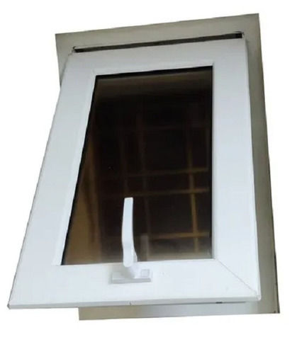 White 2 X 2 Feet And 900 Grams Rectangular Upvc Top Hung Window For Residential Uses