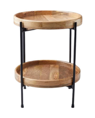 Indian Regional Polished Wooden Side Table