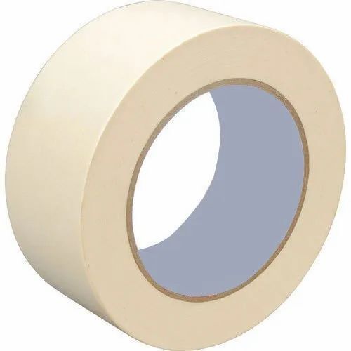 Single Sided Plain White Masking Tape Roll For Wall Paint And Wooden Work