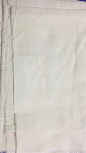 Off White 30-40 Meters Breathable Knitted Technique Cotton Linen Fabrics