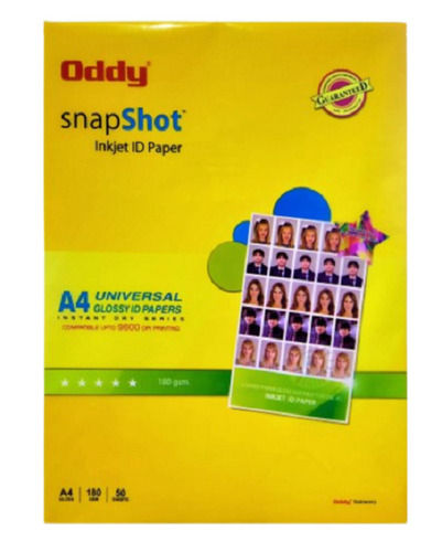 White A4 Sheet Glossy Photo Paper With 180 Gsm Weight For Photography