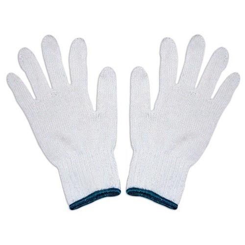 Full Finger Plain Pattern Washable Winter Woolen Fabrics Knitted Gloves