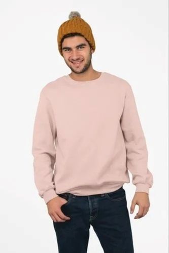 Mens Round Neck Sweatshirts Chest Size: 20-25 Cm