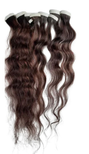 Black Premium Quality 15 Inch Long Artificial Curly Remy Hair Extension