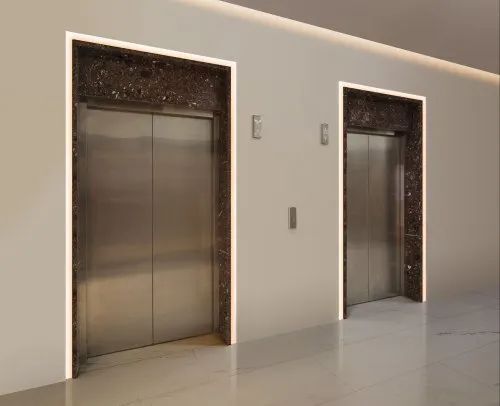 Silver Finish Mild Steel Elevator Door Frame With 8 Ft Height General Medicines