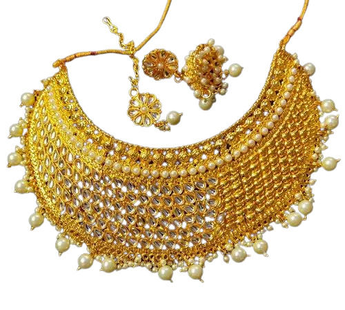 Buy quality Bedazzling 22k gold choker necklace for women in Pune