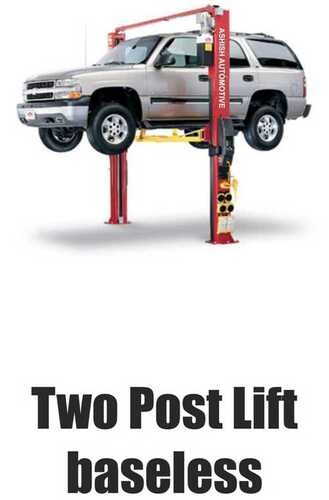 2-4 Tons Load Capacity Mild Steel Body Two Post Car Lift Baseless