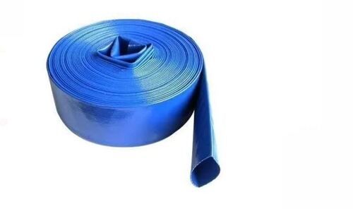 Blue 30 Meter Length Flat Agriculture Round Ldpe Flat Pipe