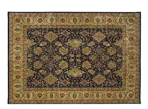 6 X 4 Feet Modern Embroidered Pattern Woolen Floor Carpet For Home Easy To Clean