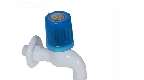 White Leakage Free Color Coated Round Glossy Plastic Water Tap