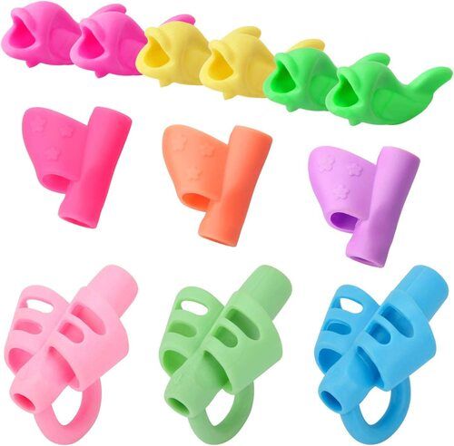 Multi Color Ribbed Foam Silicone Pencil Gripper Age Group: Children