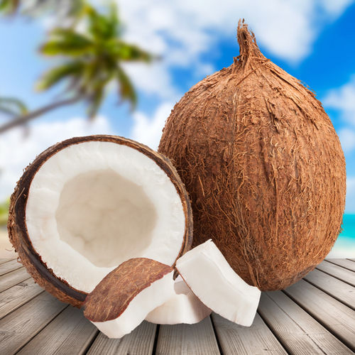 Natural Light Brown Husked Coconut, Free From Impurities