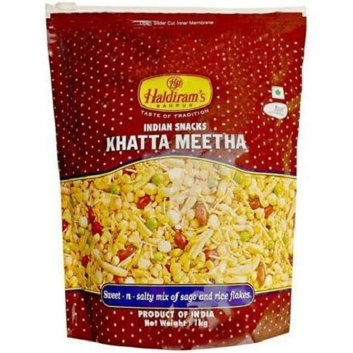 1 Kg Crunchy Fried Besan And Peanut Made Khatta Meetha Namkeen Carbohydrate: 12 Grams (G)