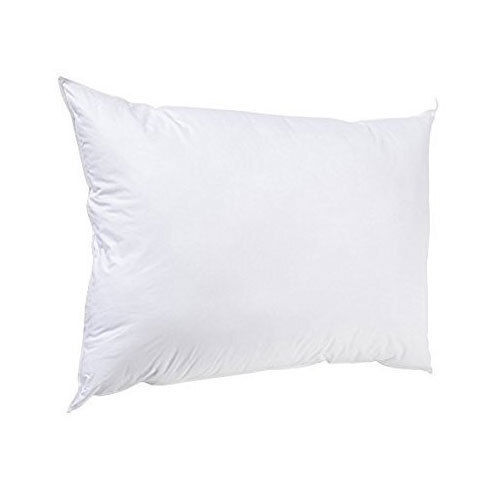 White 20 X 28 Inches Rectangular Plain Cotton Cover And Foam Filling Sleeping Pillow