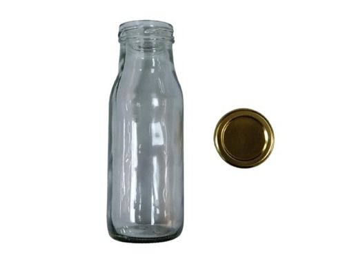 250 Ml Capacity Transparent Round Glass Milk Bottle Diameter: 2.3  Centimeter (Cm)