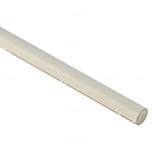 White 3 Meter Long 2 Mm Thick Round Chlorinated Polyvinyl Chloride Pipe