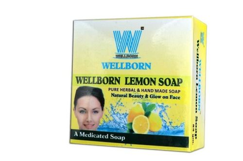 85 Gram Natural Beauty And Glow Herbal Medicated Lemon Facial Soap