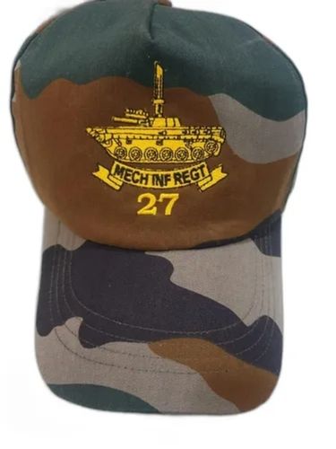 Embroidered Printed Comfortable Soft Light Weighted Cotton Indian Army Cap