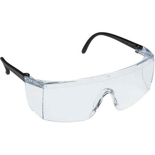 Industrial White Safety Glasses Lenses Material Plastic Frame Type