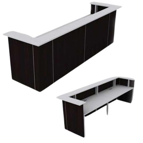 Modern Machine Made Polished Pvc Laminated Wooden Office Reception Counter 544 