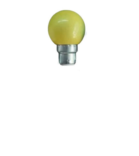 Yellow 0.5 Watt Round Aluminum And Ceramic Color Led Bulb For Home Use