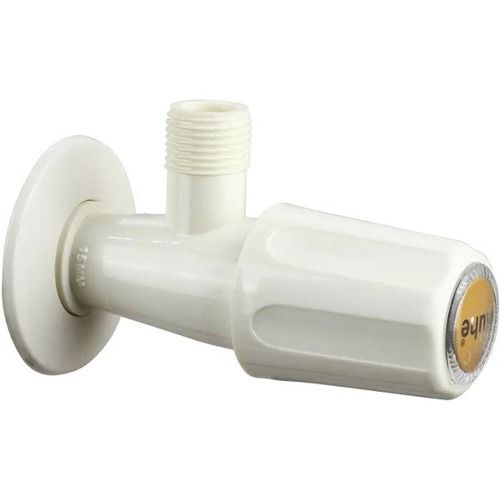 6 Inches Long Round Glossy Finish Pvc Plastic Angle Cock Tap