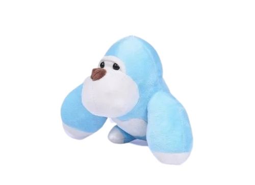 Sky Blue Cotton Stuffed Flexible Non-Toxic Fur Doodle Monkey Soft Toy For Kids