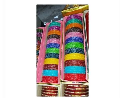 Fancy Designer Color Plastic Bangles For Ladies, All Sizes Available