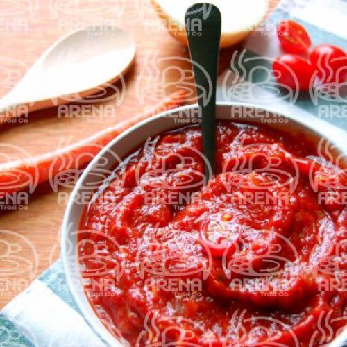 Homemade 100% Pure Salty Taste Red Tomato Paste