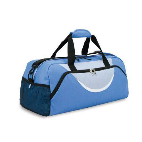 Zipper Plain Rexine Travel Duffle Bag For Sports Use