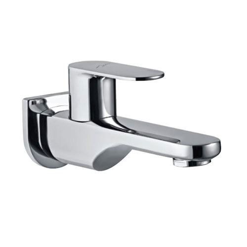 Glossy Silver Stainless Steel Cp Bathroom Water Taps, Packaging Type: Box