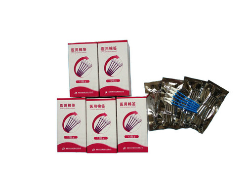 Medical Cotton Swabs with Excellent Liquid Absorbtion