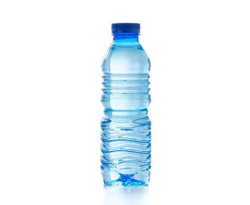 Plastic Water Bottle - 1 Liter Capacity | Blue, Round Shape, Narrow Flip Top Lid, Ideal for Shops