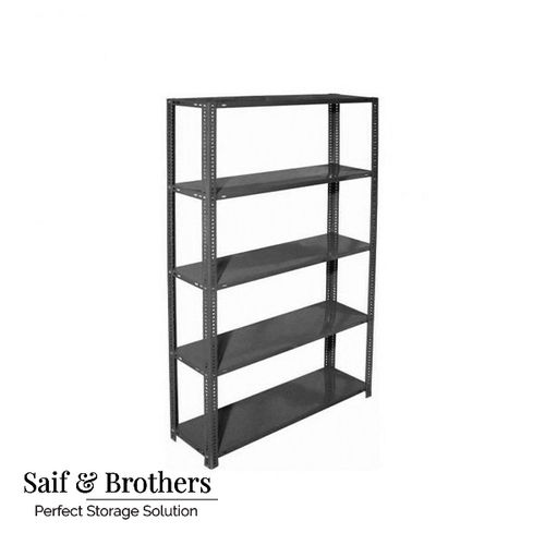 Powder Coated Multi Layer Steel Slotted Angle Rack For Warehouse, Factory