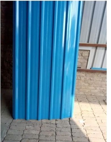 Plain Rectangular Shape Blue Steel Roofing Sheets