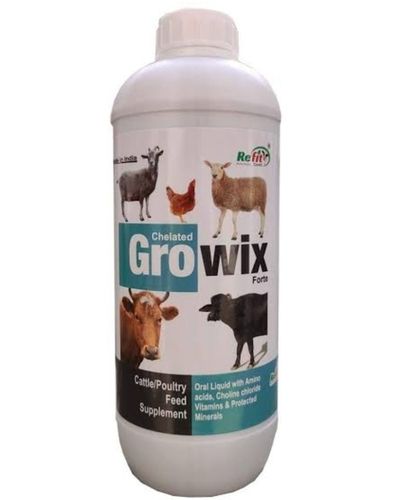 Refit Animal Care Growth Promoter Tonic for Cow, Poultry & Farm Animals, 1 LTR Packaging Size