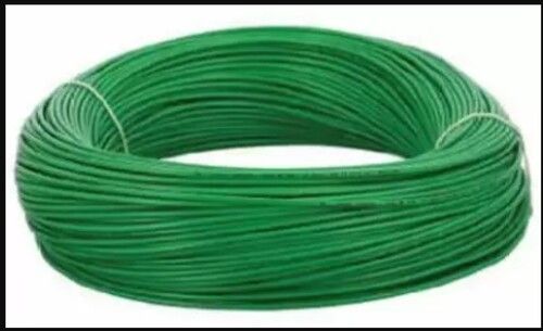 0.75 Sq/Mm 90 Meter Pvc Insulated Green Electric Wire Cable Capacity: 1100 Volt (V)