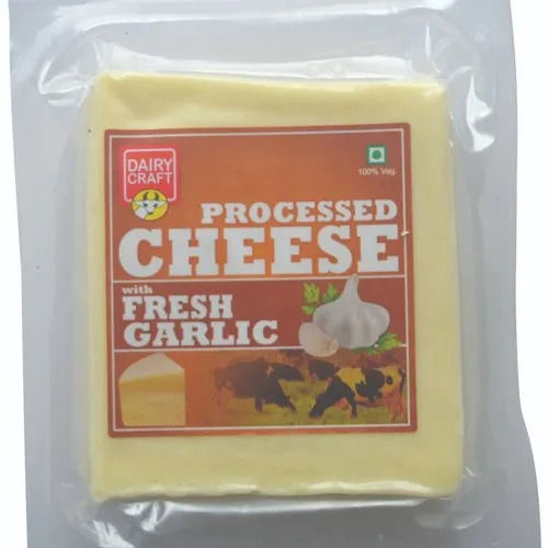 10% Fat Raw Processed Original Tasty Processed Cheese With Fresh Garlic