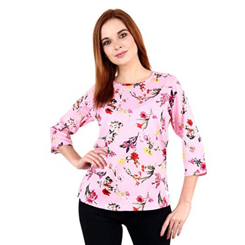 Casual Wear Fancy Ladies Western Top With 3/4 Th Sleeves