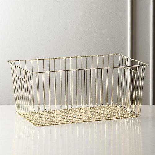 Rectangular Shape Stainless Steel Kitchen Basket 