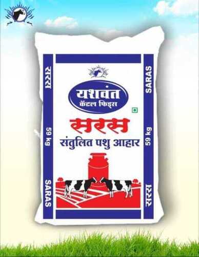 Saras Pashu Aahar With Packaging Size 50 Kg, 24 Months Shelf Life