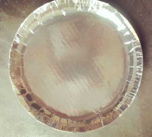 Plastic Silver Sitting Paper Plate 