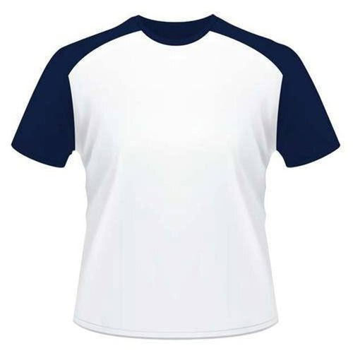 Washable Short Sleeves Round Neck Plain Pattern Cotton T-shirts For Men