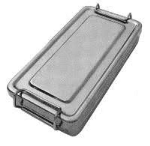 8/10 Inch Silver Polished Metal Rectangular Surgical Instrument Box